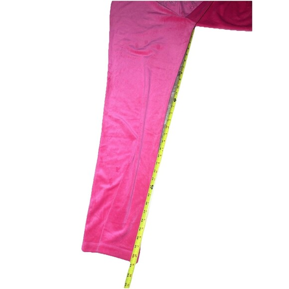 Juicy Couture Large OG Big Bling Hot Pink Velour Track Pants NWT - Picture 10 of 10